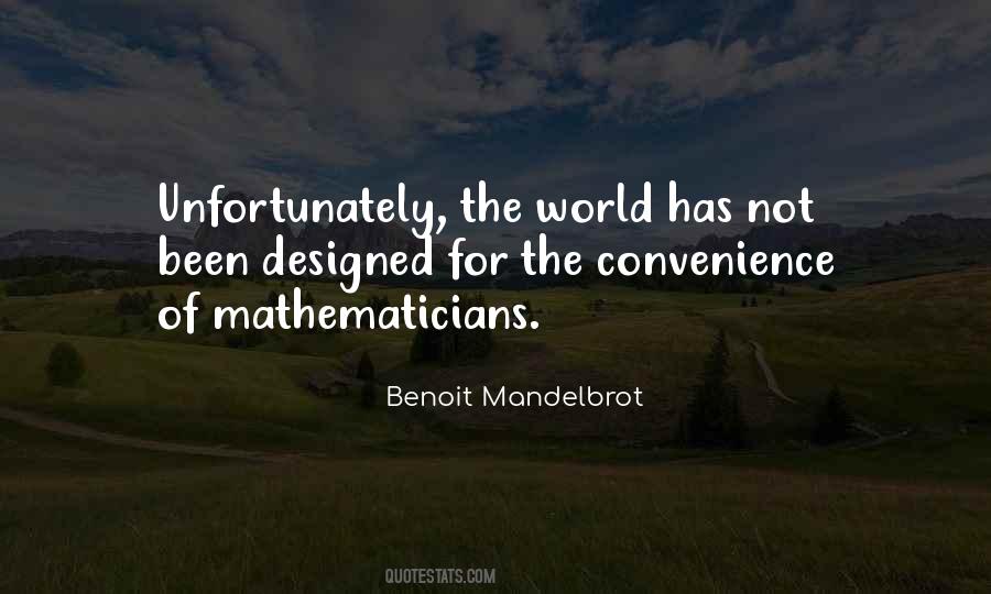 Benoit Mandelbrot Quotes #754625