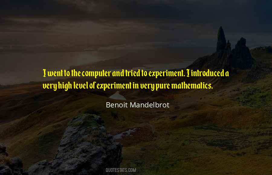 Benoit Mandelbrot Quotes #894670