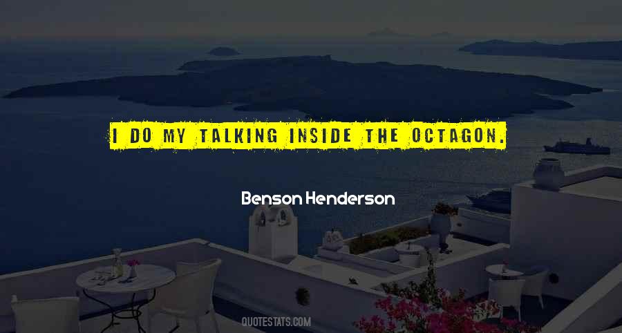 Benson Henderson Quotes #1211164