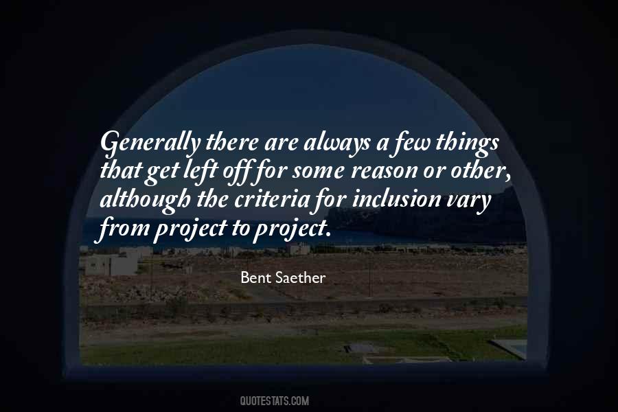 Bent Saether Quotes #1456272