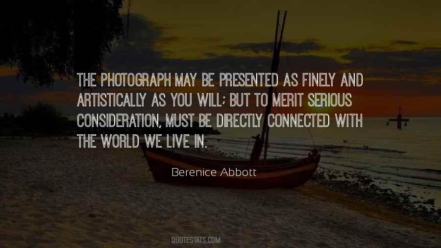 Berenice Abbott Quotes #279174