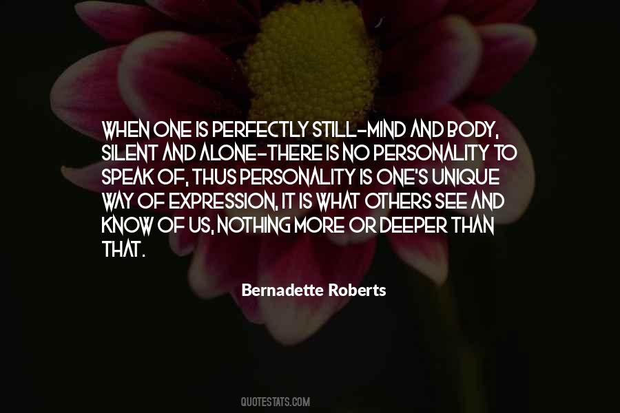 Bernadette Roberts Quotes #28796