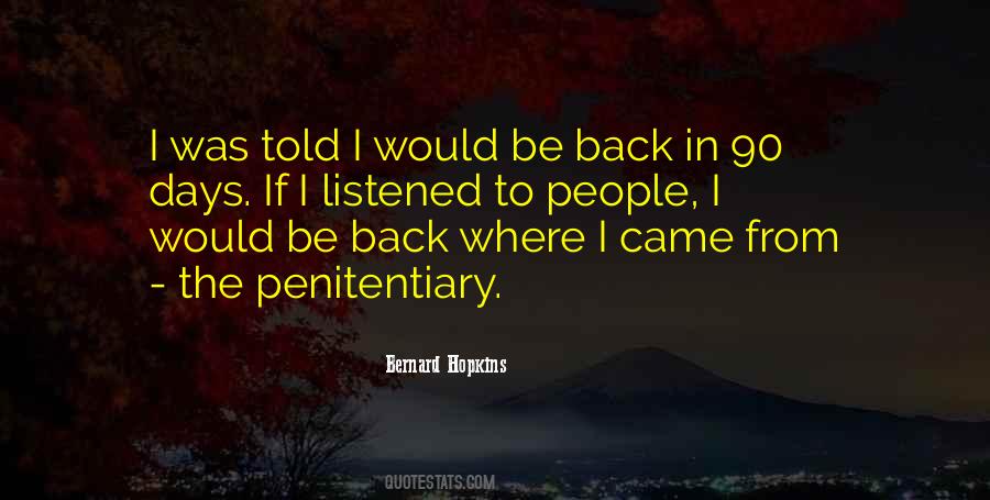 Bernard Hopkins Quotes #70530