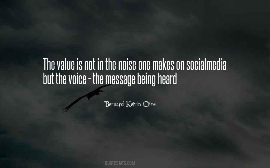 Bernard Kelvin Clive Quotes #504615