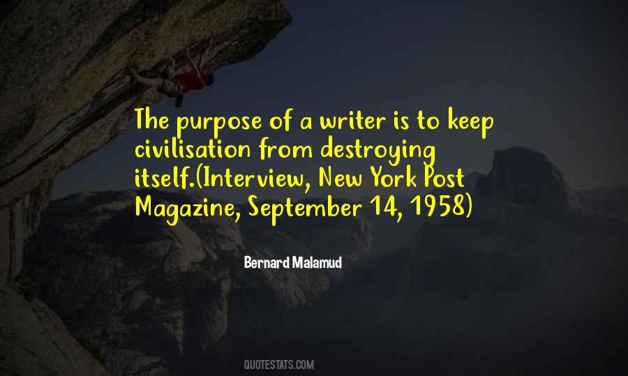 Bernard Malamud Quotes #246737