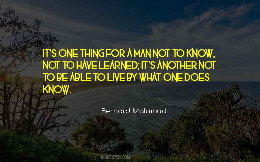 Bernard Malamud Quotes #257117