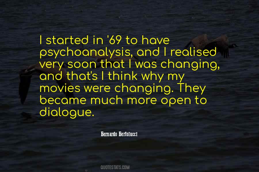 Bernardo Bertolucci Quotes #1066872