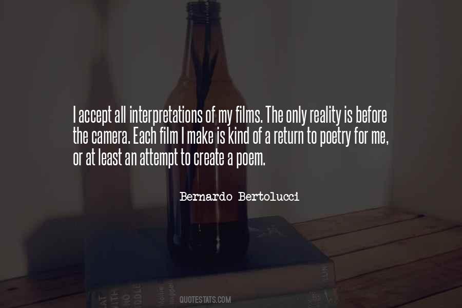 Bernardo Bertolucci Quotes #1347551