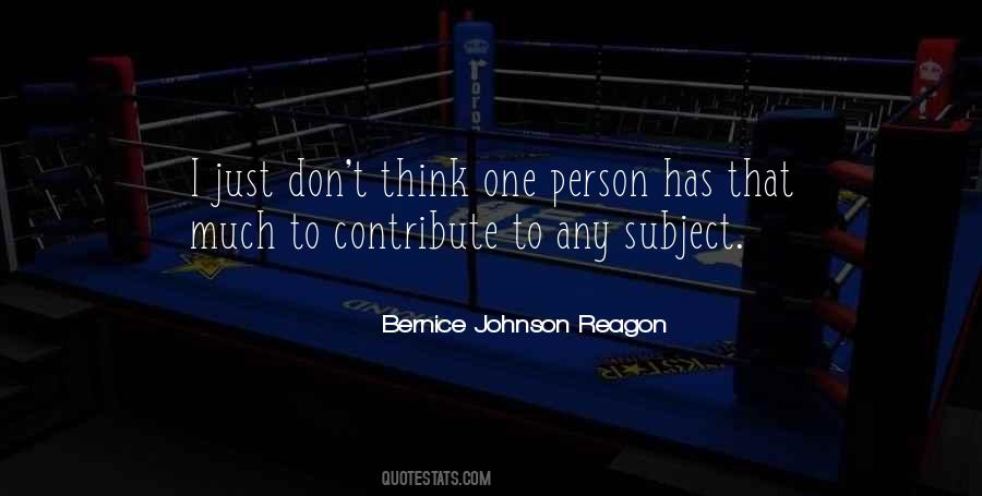 Bernice Johnson Reagon Quotes #1687819