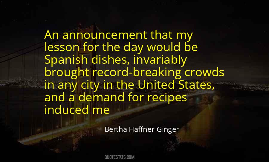 Bertha Haffner-Ginger Quotes #502746