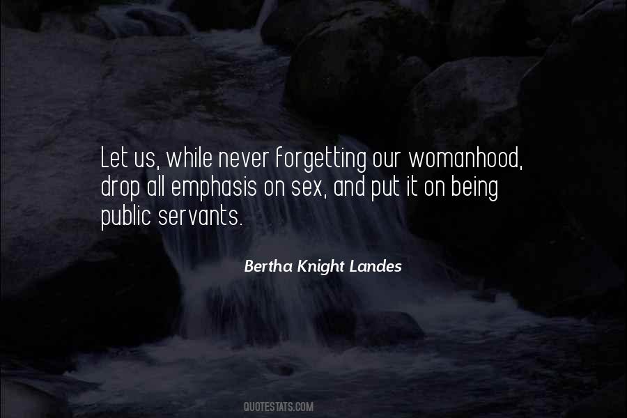 Bertha Knight Landes Quotes #691592