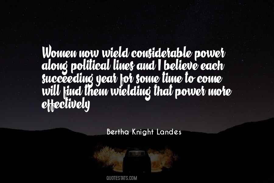 Bertha Knight Landes Quotes #894728