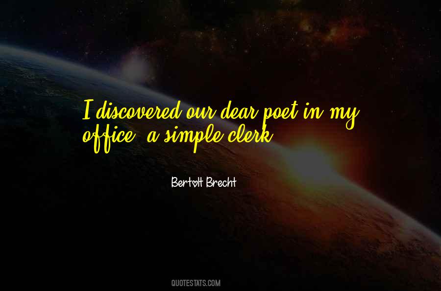 Bertolt Brecht Quotes #795262