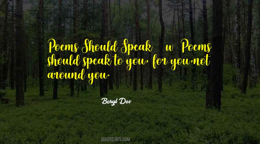 Beryl Dov Quotes #1077907