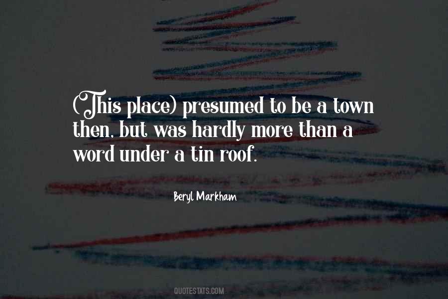 Beryl Markham Quotes #1051035