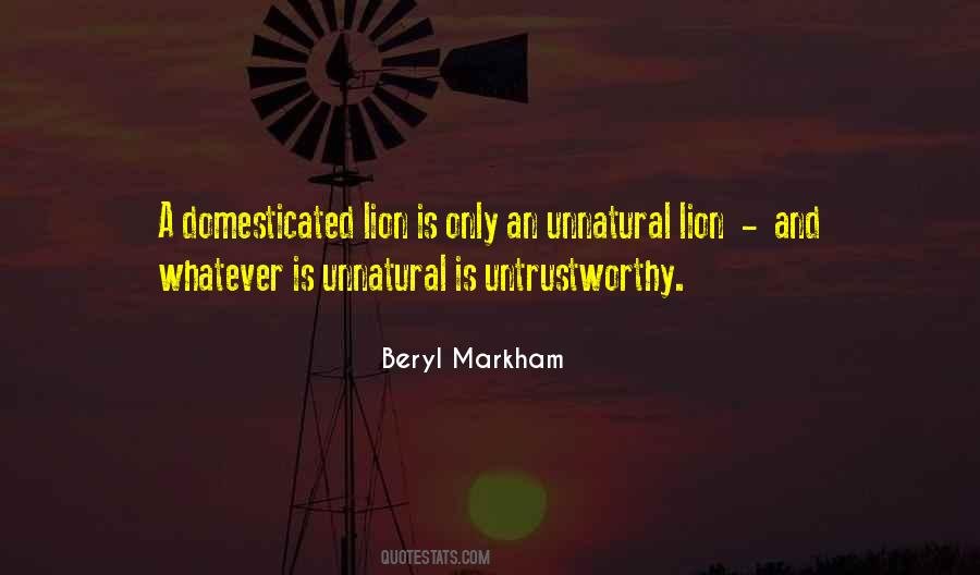 Beryl Markham Quotes #16290