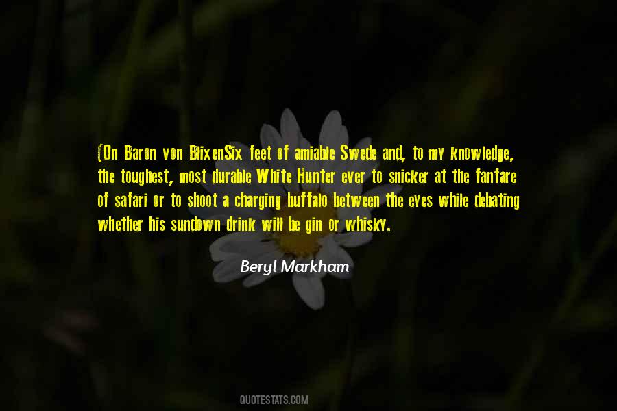 Beryl Markham Quotes #1687386