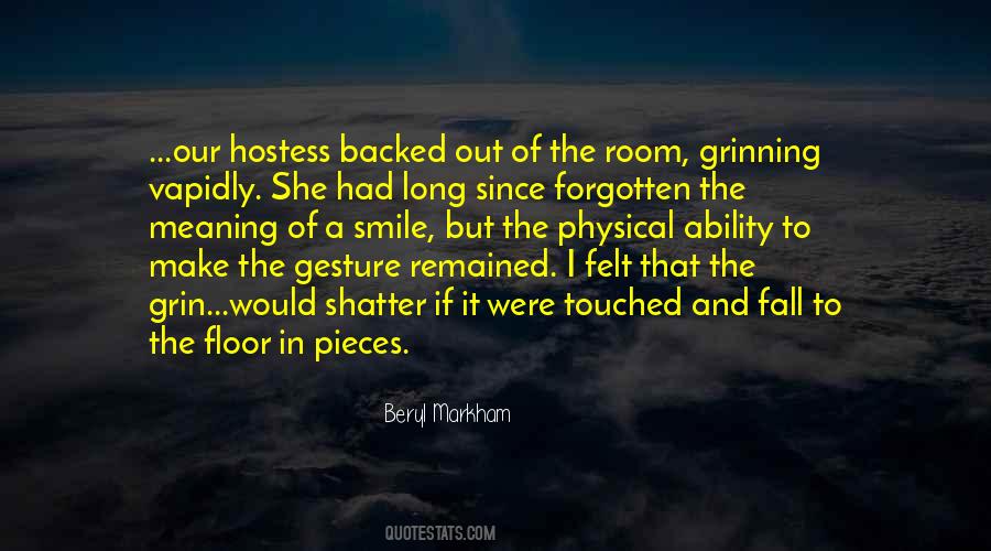 Beryl Markham Quotes #1844156