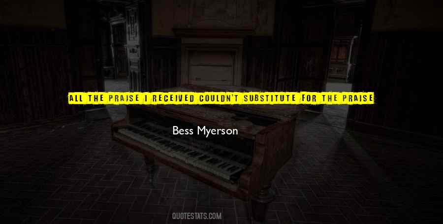 Bess Myerson Quotes #1645124