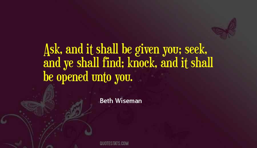 Beth Wiseman Quotes #419037