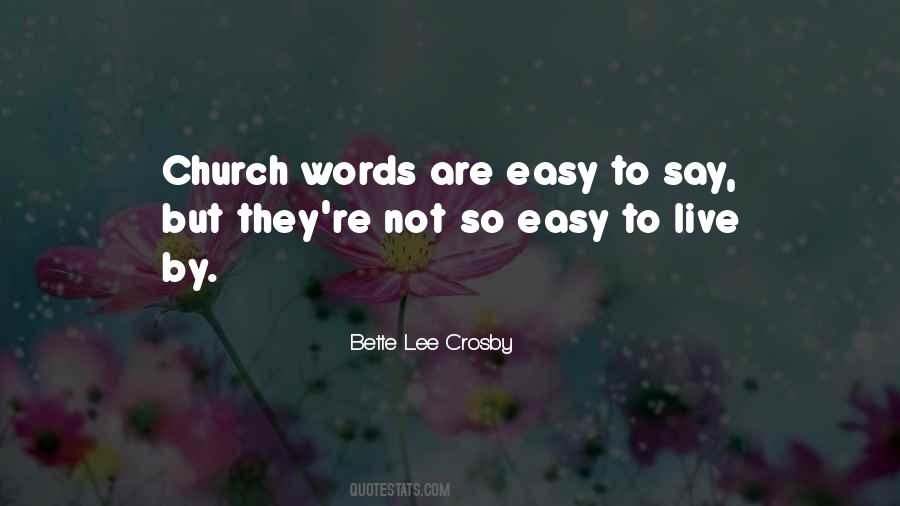 Bette Lee Crosby Quotes #1643509