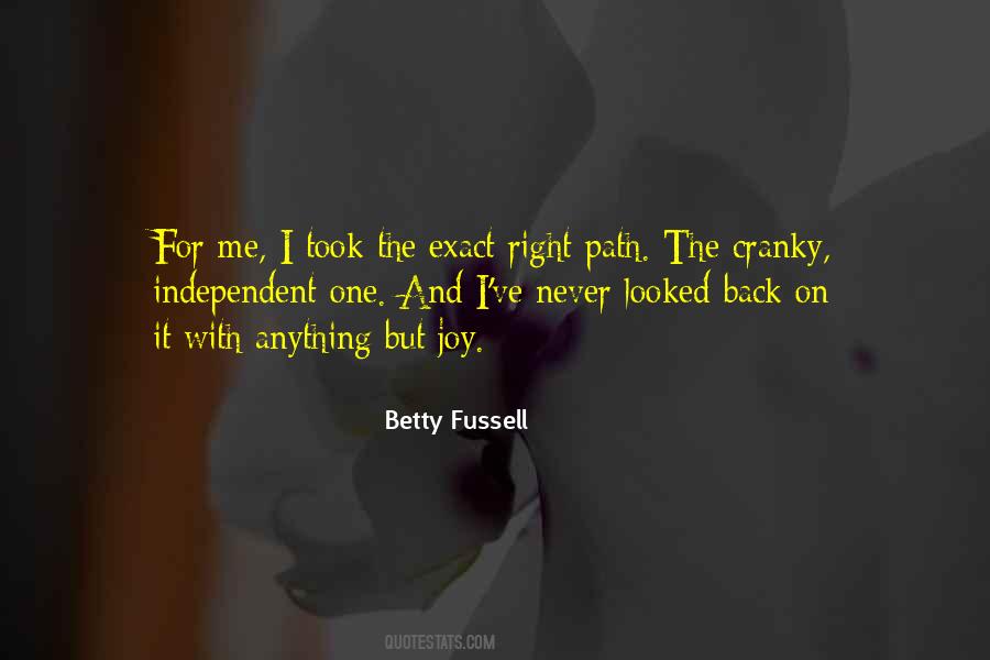 Betty Fussell Quotes #880318