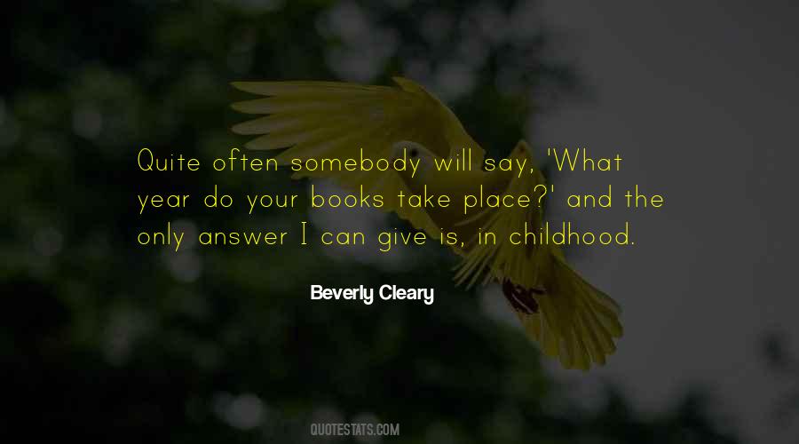 Beverly Cleary Quotes #1648960