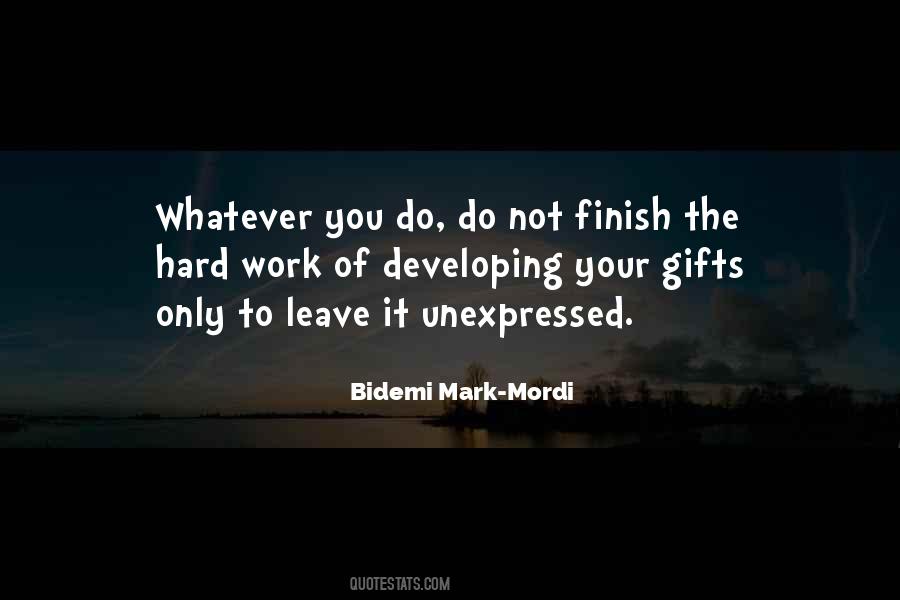 Bidemi Mark-Mordi Quotes #1042939