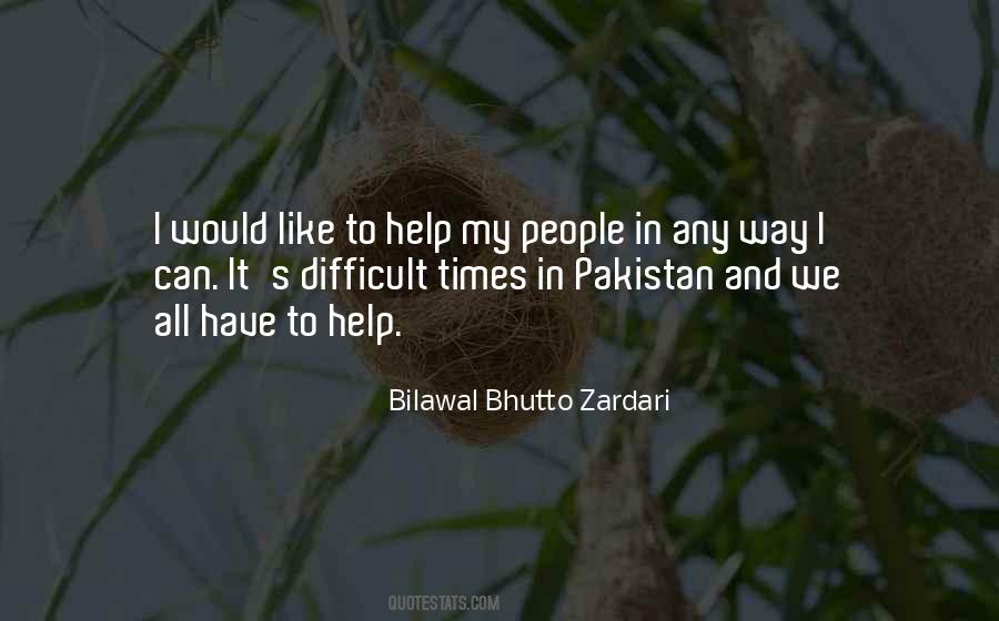 Bilawal Bhutto Zardari Quotes #1096811