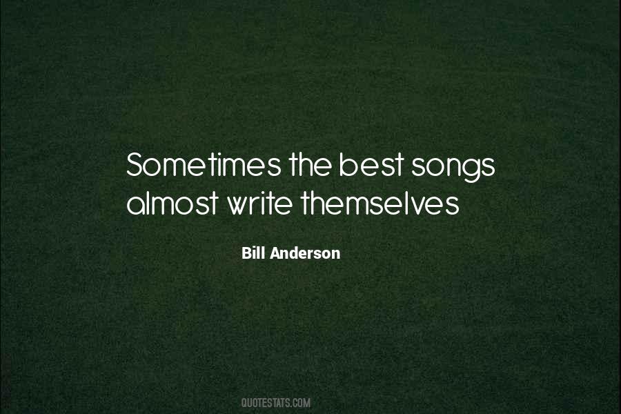 Bill Anderson Quotes #876973