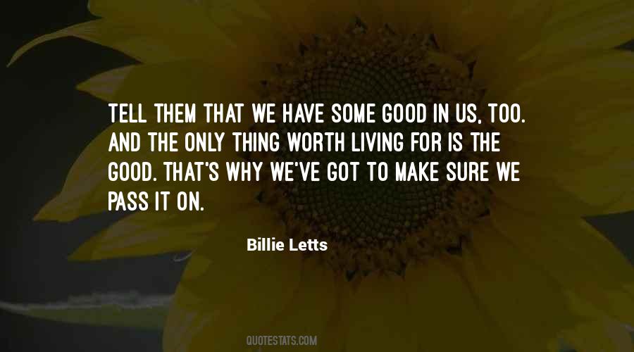 Billie Letts Quotes #714356
