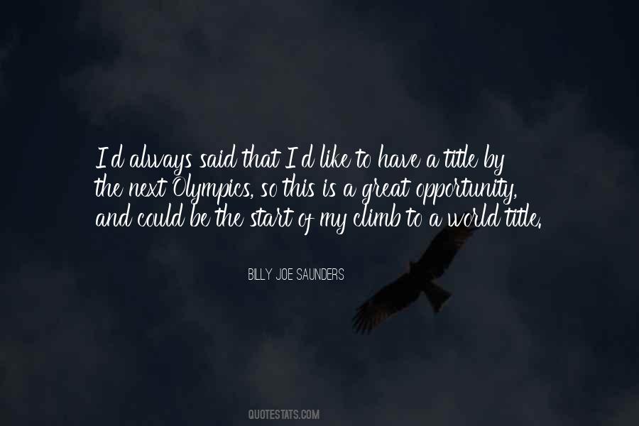 Billy Joe Saunders Quotes #913557