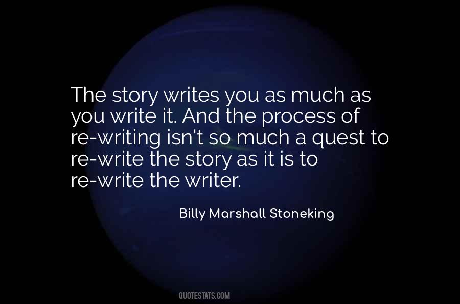 Billy Marshall Stoneking Quotes #731766