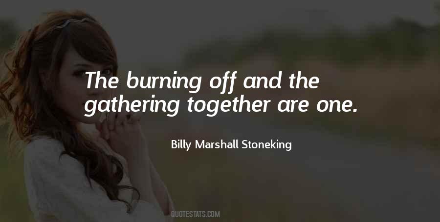 Billy Marshall Stoneking Quotes #786280