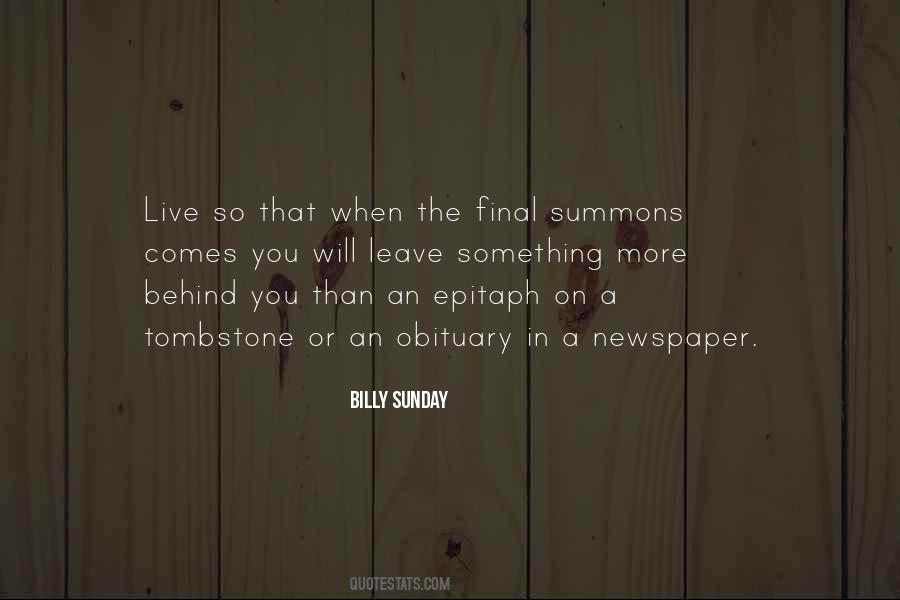 Billy Sunday Quotes #107292