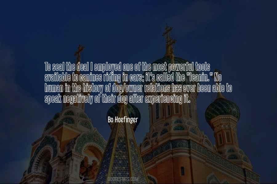 Bo Hoefinger Quotes #83042