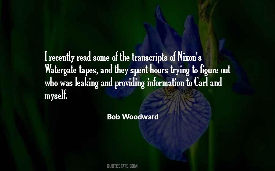 Bob Woodward Quotes #268540