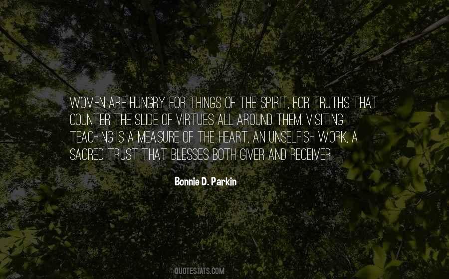 Bonnie D. Parkin Quotes #1713141