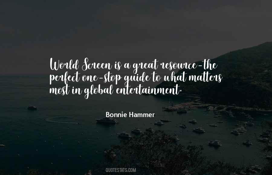 Bonnie Hammer Quotes #1197408