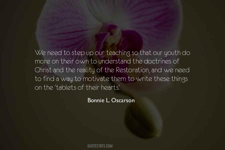 Bonnie L. Oscarson Quotes #1292681