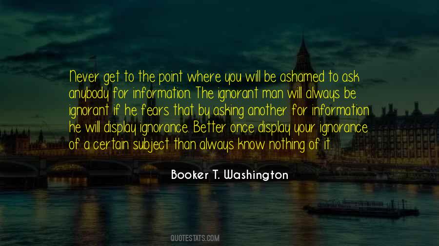Booker T. Washington Quotes #780816