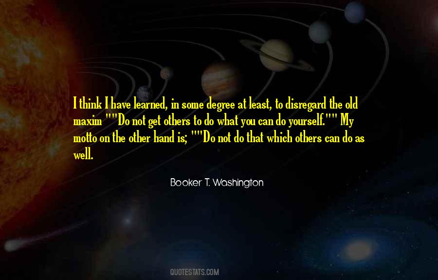 Booker T. Washington Quotes #950720