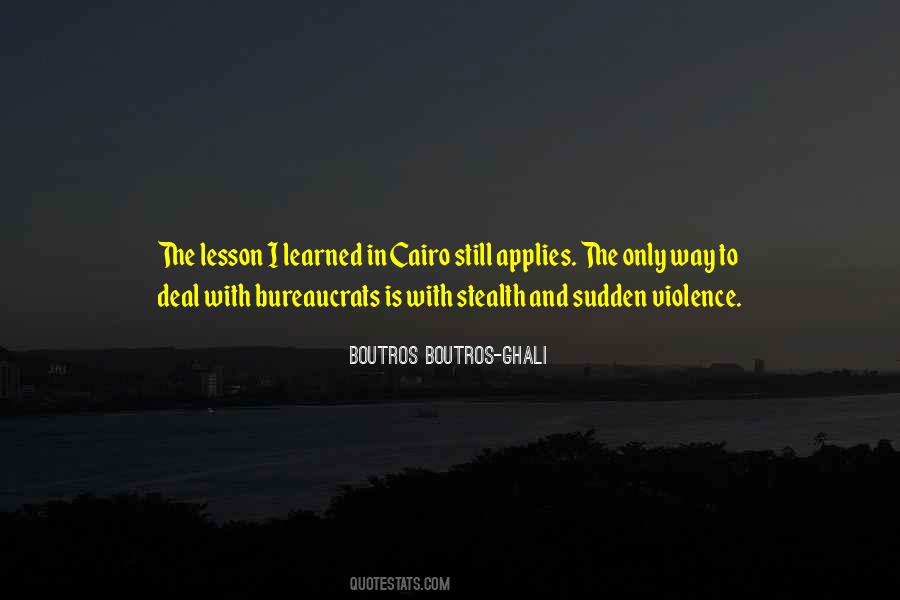 Boutros Boutros-Ghali Quotes #610291