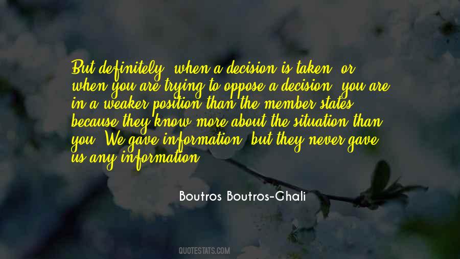 Boutros Boutros-Ghali Quotes #917965
