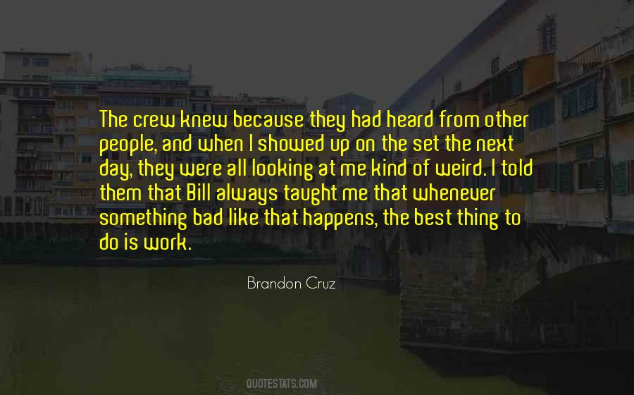 Brandon Cruz Quotes #965941