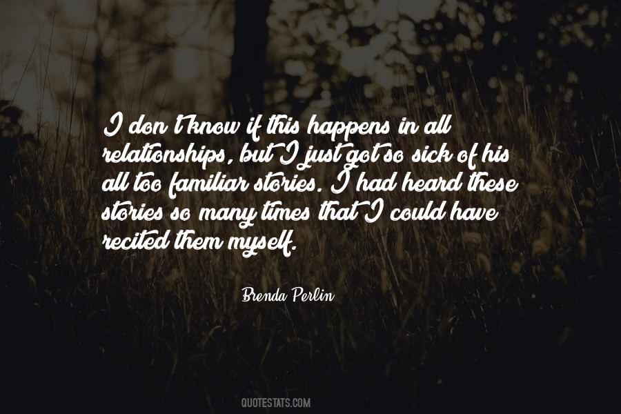 Brenda Perlin Quotes #1874590