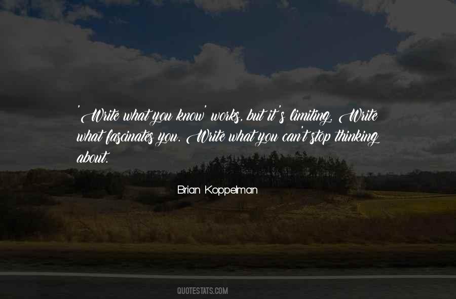 Brian Koppelman Quotes #691722