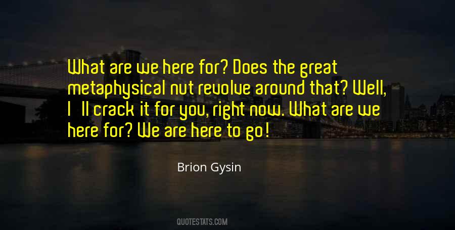 Brion Gysin Quotes #330223