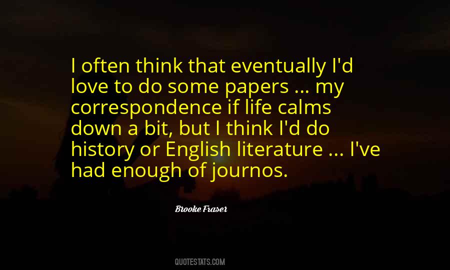 Brooke Fraser Quotes #245163
