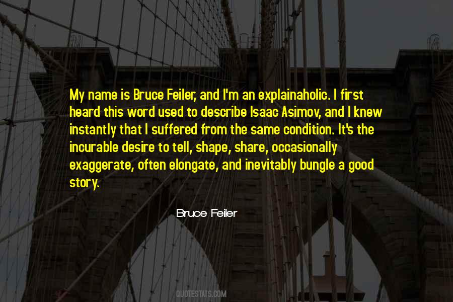 Bruce Feiler Quotes #410362